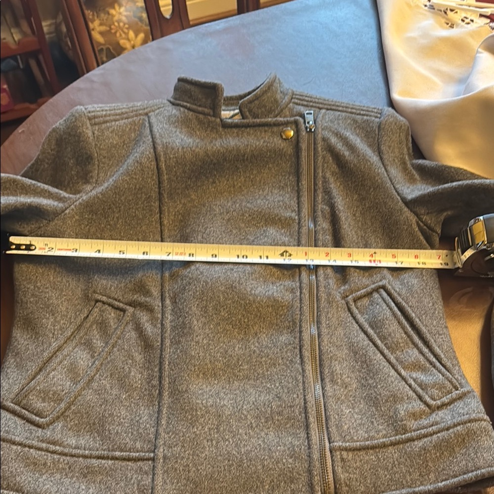 Banana Republic women’s moto Charcoal Jacket - Picture 5 of 10